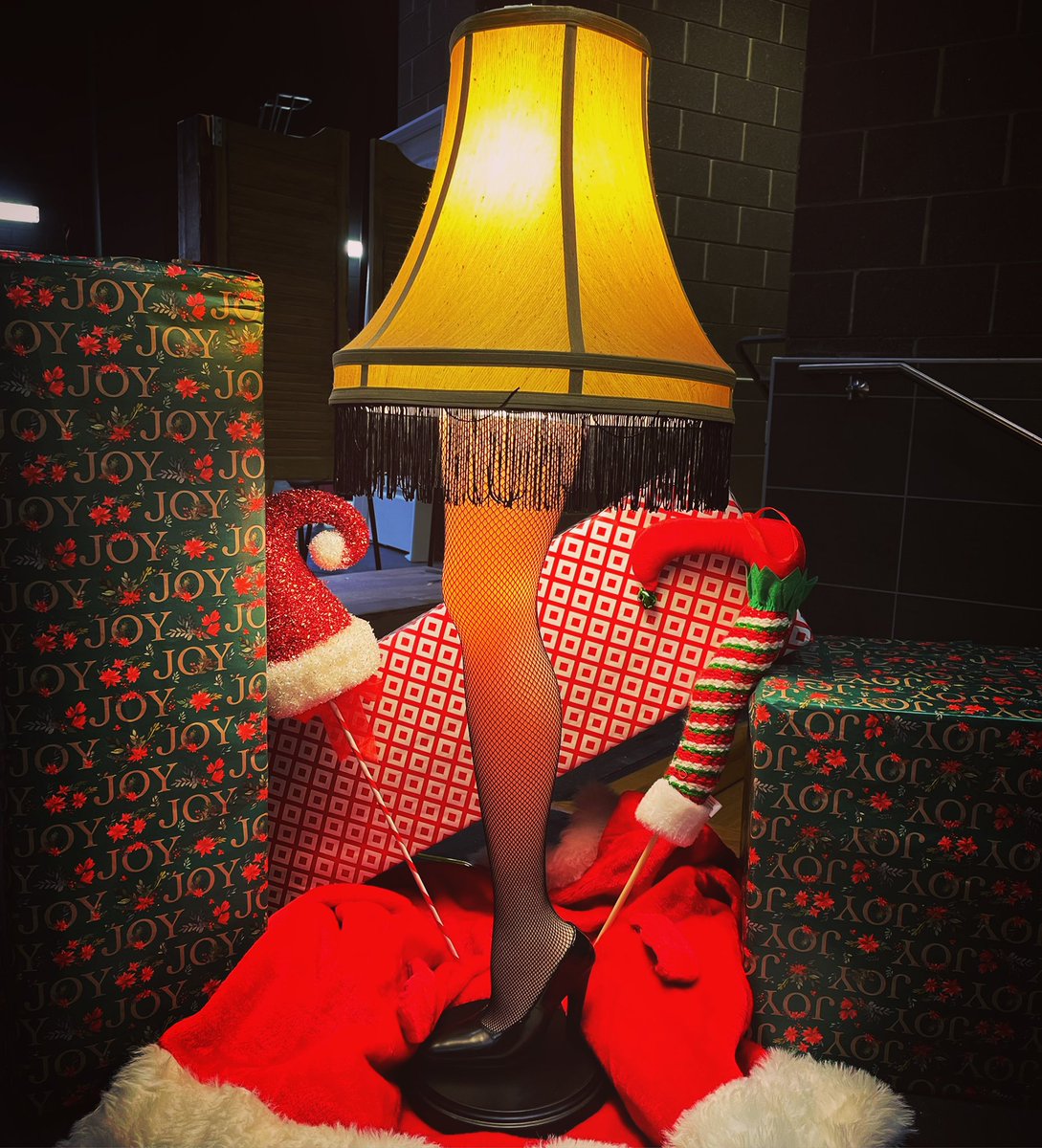 TeacherArod's tweet photo. Have you ever wanted the iconic leg lamp from A Christmas Story?!? We will be auctioning off our leg lamp in a silent auction at the performances!!!! Have you purchased your tickets yet?! Tickets are on sale NOW at https://t.co/MF82qYWpdD https://t.co/8IApL8uOuv