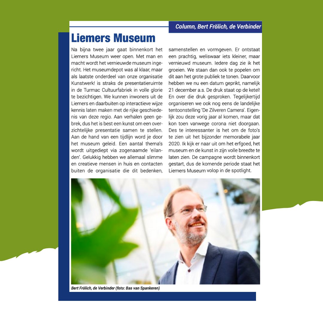 De nieuwste #column van <a href="/BertFrolich/">Bert Frölich</a> in de Liemers Helemaal Goed Courant - Liemers Museum 🗞

De #heropening van het #LiemersMuseum komt steeds dichterbij!