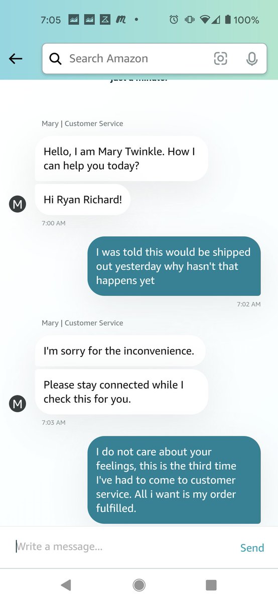 rmr660's tweet photo. @amazon  I really wish i could get my vacuum i ordered over a month ago especially after being promised it would arive within three days multiple times. Im glad i took screen shots this time screen shot of all with dates for time reference. https://t.co/vOE5NlSUQ1