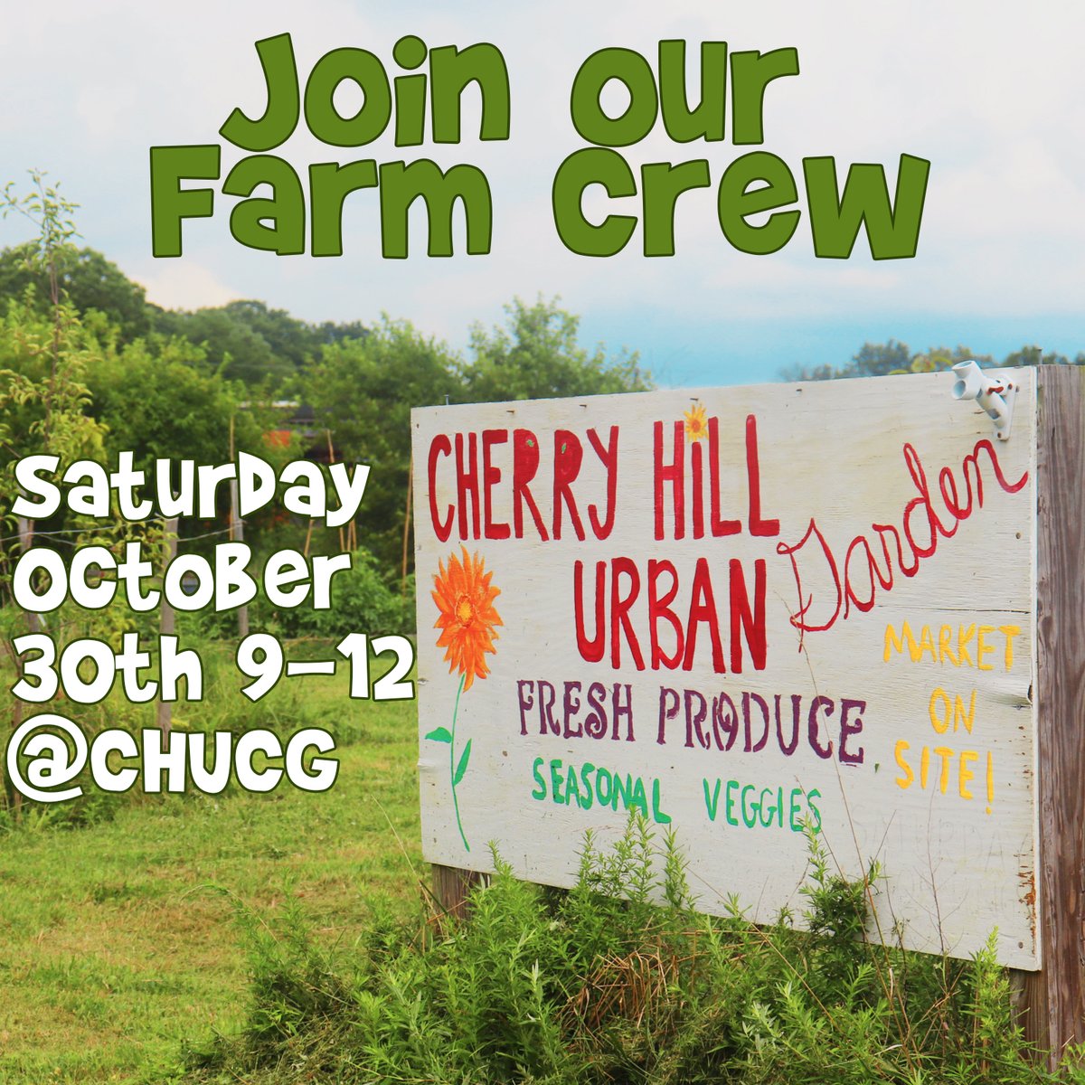 Interested in working for food and land sovereignty for urban farmers and gardeners in Baltimore City? Get involved with Farm Crew to support the community on a recurring basis. Join us at CHUCG this Saturday! Link to sign up ➡️ow.ly/mH6u50GxuUP