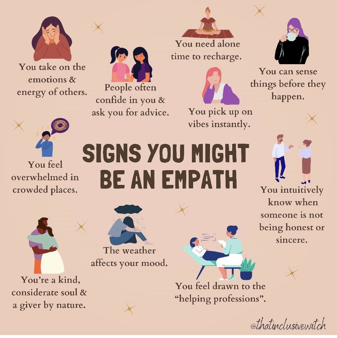 This is me 🙋🏽‍♀️
Sometime it a gift and other times it can feel like a curse. 

But I am who I am. 

#Empath
#Worldonmyshoulders