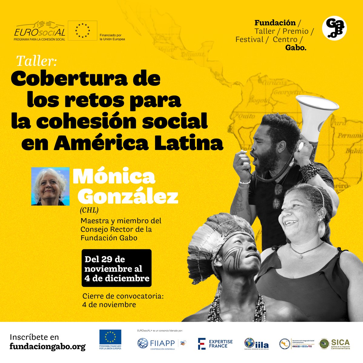 🧐Si te interesa: Trabajar por la cohesión social para revertir la crisis democrática y mejorar la calidad de vida de los ciudadanos desde el periodismo.🙋🏽‍♂️📰 Este taller es para ti ¡Postúlate sin costo!👉🏾bit.ly/3FMTlSP