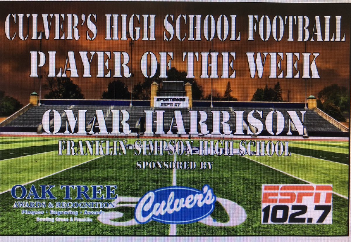 Brian Mush Webb (@the_sports_web) on Twitter photo Hear our Culver’s Butter 🍔 #HSFB player of the week! #FSHS 🏈 #Wildcats RB1 Omar Harrison! <a href="/CoachWilhiteFS/">Matt Wilhite</a> <a href="/JoeyKilburn/">Joey Kilburn</a> <a href="/DamonOak/">Oak Tree Awards</a>
lnkr.fm/9RWaJ Hear our Culver’s Butter 🍔 #HSFB player of the week! #FSHS 🏈 #Wildcats RB1 Omar Harrison! <a href="/CoachWilhiteFS/">Matt Wilhite</a> <a href="/JoeyKilburn/">Joey Kilburn</a> <a href="/DamonOak/">Oak Tree Awards</a>
lnkr.fm/9RWaJ
