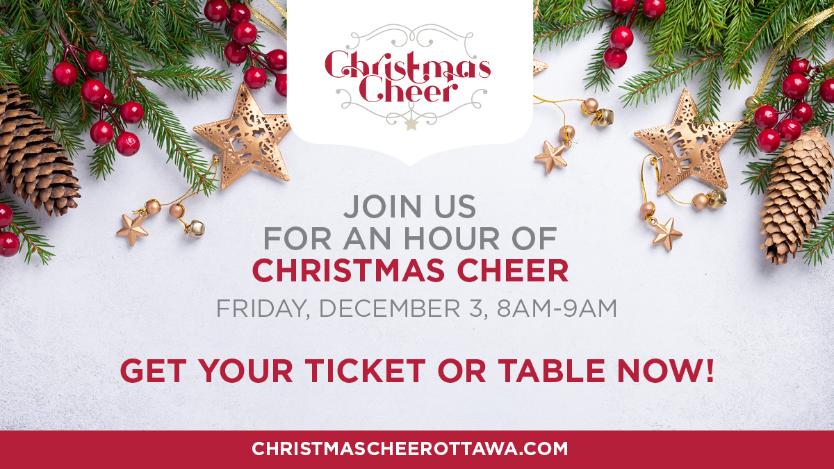 OttawaXmasCheer's tweet photo. Hello #Ottawa! The holiday season isn't too far away and the best way to kick it off? By helping others in our community. Join us for an hour of Christmas Cheer in person at the @Shaw_Centre or virtually on Dec 3. Tickets on sale now at https://t.co/KEZYZAnYEf
#ChristmasCheer2021 https://t.co/SffK1WGUMc