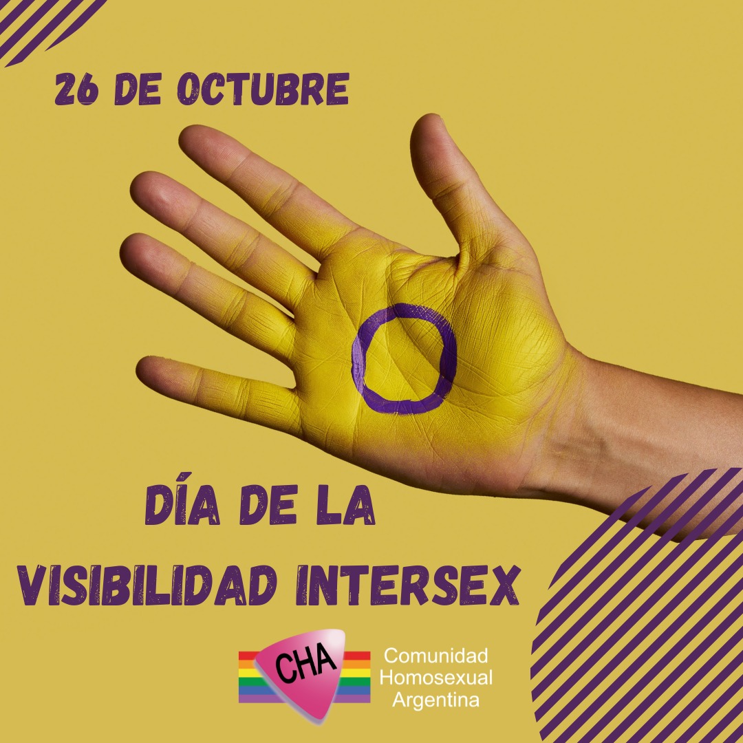 CHAArgentina's tweet photo. Día Internacional de la Visibilidad Intersex. Desde la CHA exigimos al Estado que ponga en debate y se sancione una Ley Nacional que garantice los dchos humanos de las personas intersex y proteja a las infancias. 
Las cirugías normalizadoras son tortura

#cha #intersex #infancias https://t.co/zPUyFf6LC0