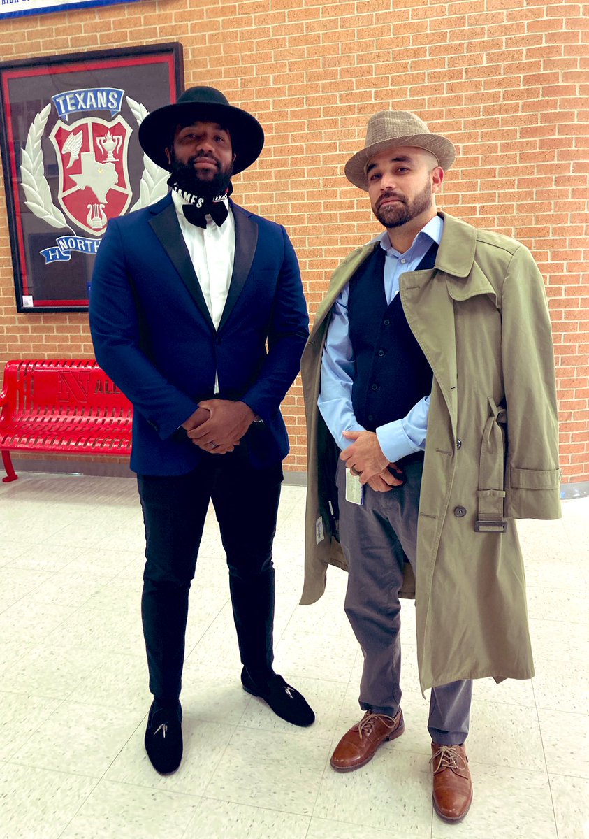 Our Principals, Leading In Style ✨ @NHSTexans 
#RedRibbonWeek2021 #DressUpDays #Boujee