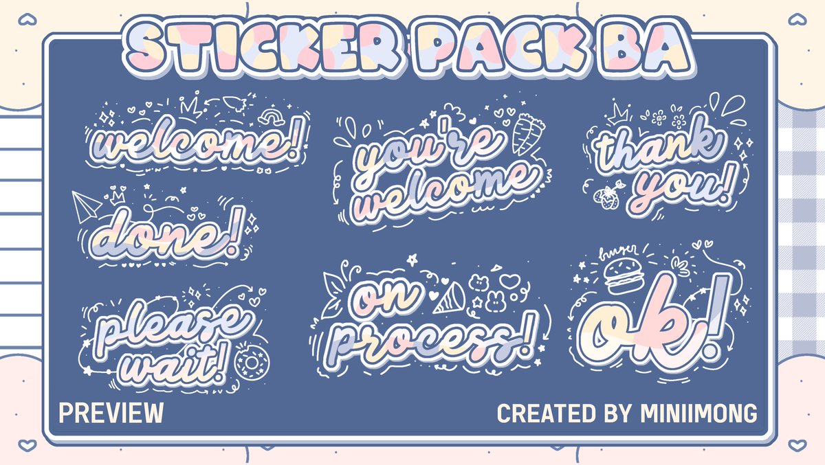 miniimong's tweet image. help RT, please?

ㅤㅤㅤ˗ˏˋ꒰ BA STICKER PACK! ꒱ ♡
ㅤㅤㅤㅤㅤ     by miniimong.

note:
– only for PU
– dilarang memperjual-belikan kembali item berikut ini!

feel free to use and save it, RT and like are highly appreciated! hope you guys like it! ♡ #zonaba #zonauang