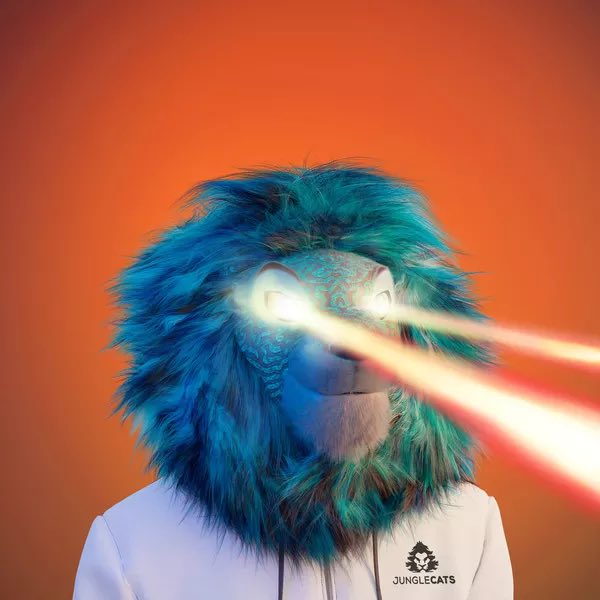 JungleCatsIO's tweet photo. GMOAR JUNGLE CATS! 

Join me in welcoming your new big cat @Anbessa100 🦁! Check out this chart sniper’s laser eyed Cat! https://t.co/RfXNB9ryk8