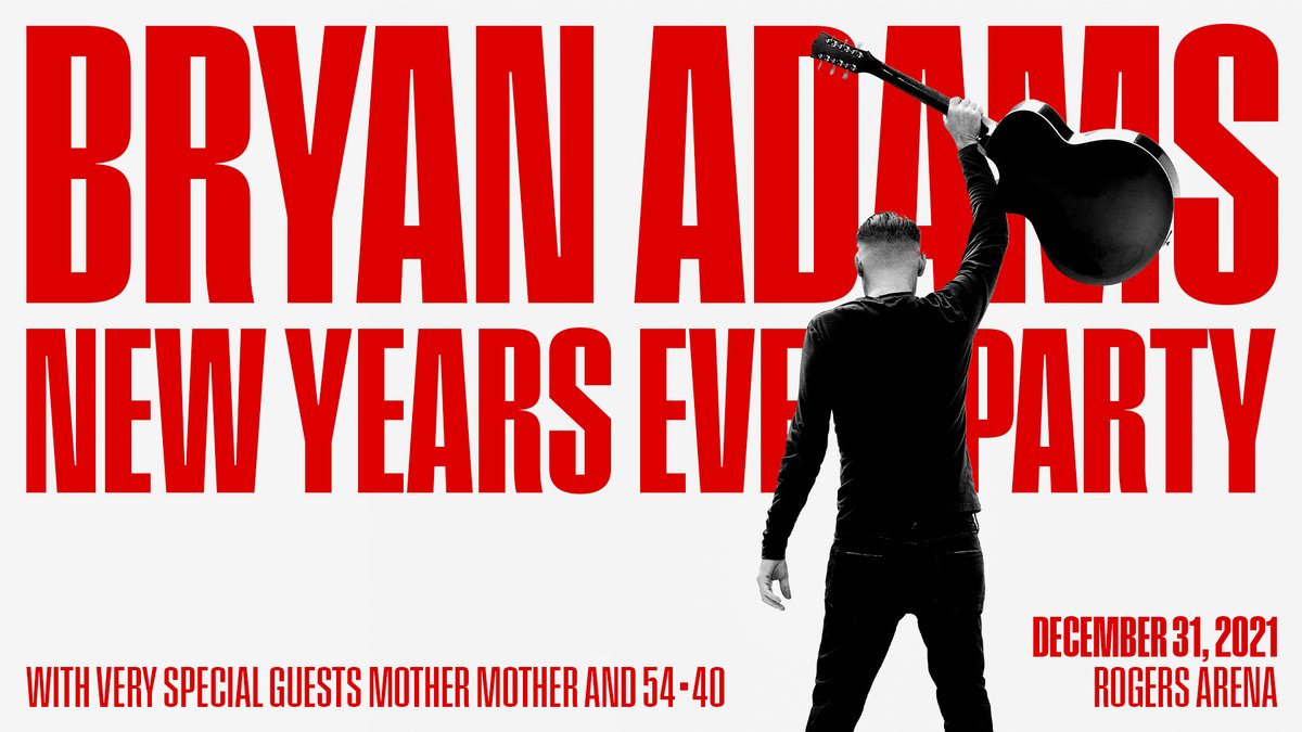 Hey Vancouver! Join Bryan to celebrate New Year's Eve at Rogers Arena, along with special guests, @mothermother and @5440 . Tickets go on sale Friday, October 29 at 10am.