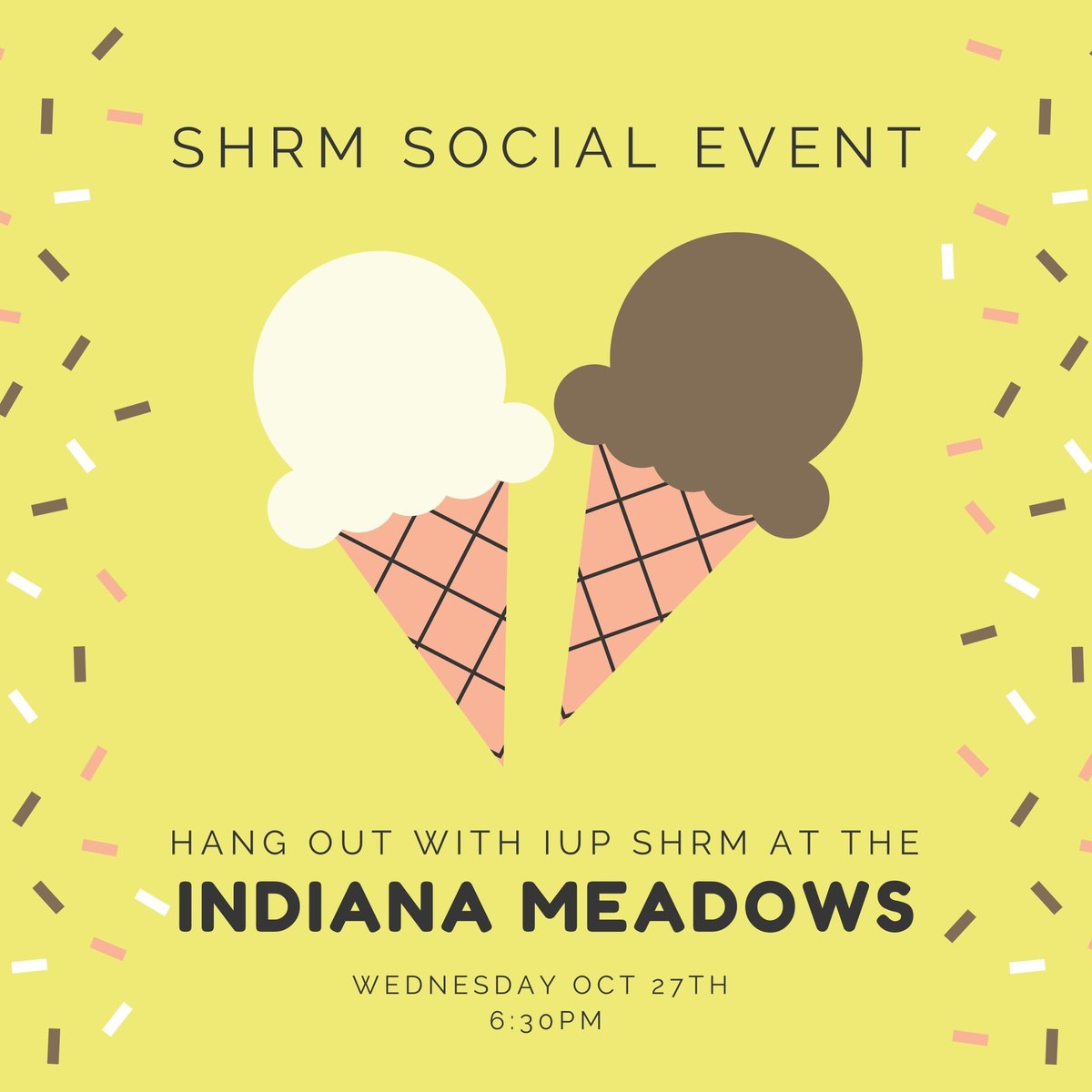 Meet us at the meadows tomorrow to get some ice cream and relax!