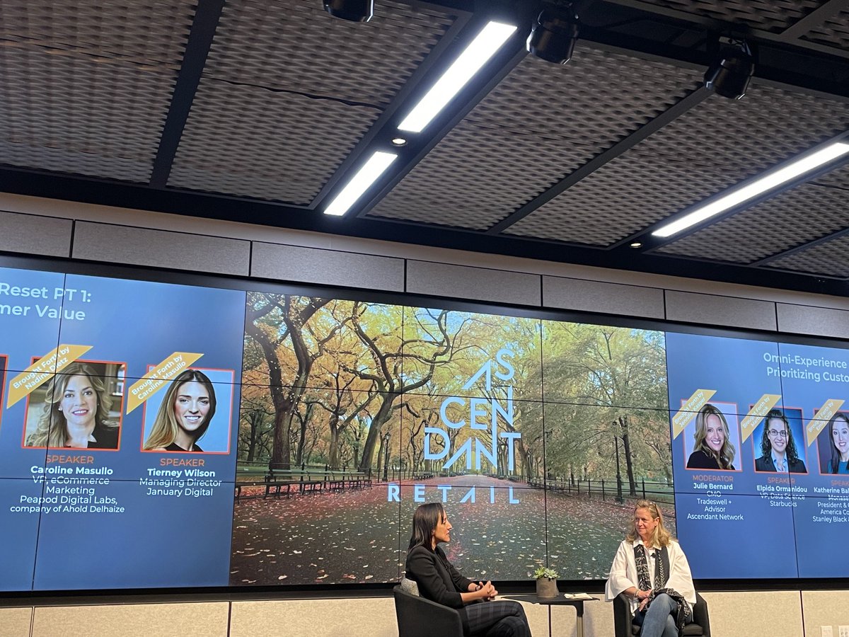 Enjoying ⁦<a href="/katherinebaha20/">katherine bahamondes</a>⁩ sharing her wisdom at the retail ascendants conference. #InMarket, #togetherwerise