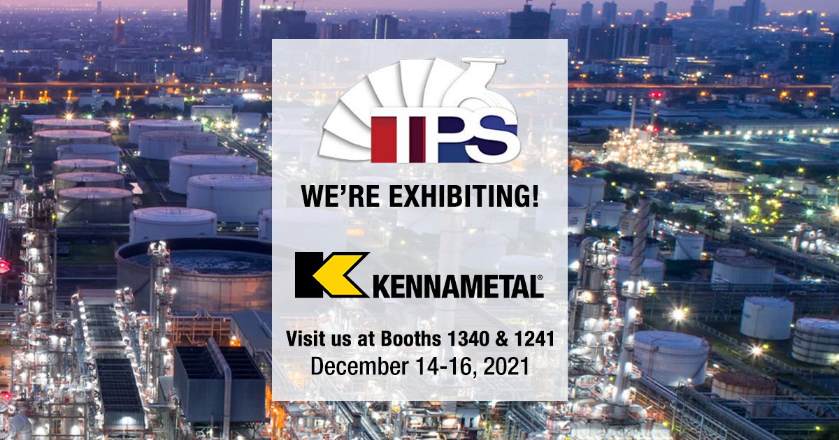 Kennametal's tweet photo. We’re exhibiting at the Turbomachinery & Pump Symposia in Houston, TX December 14-16. Register at https://t.co/xP7B6pDQsN and visit us to see how our cladding and additive manufacturing technologies can work for you. #TPS2021 #claddingsolutions #wearexperts #additivesolutions https://t.co/s8FzCVsjgc
