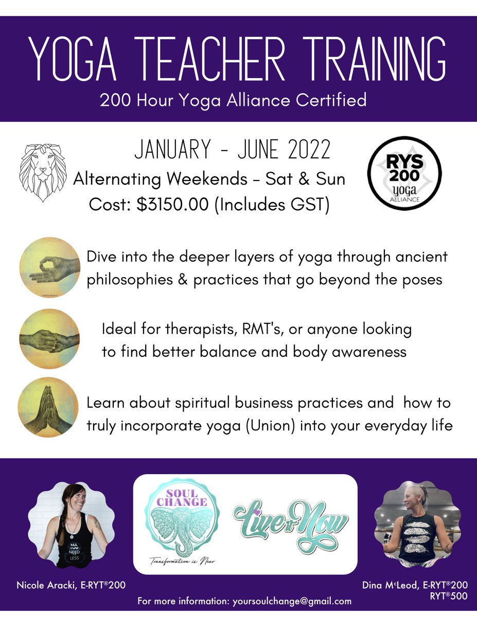 200hr IN PERSON YTT Jan-June 2022! Let's awaken together! 
soulchange.co/yoga-teacher-t…
