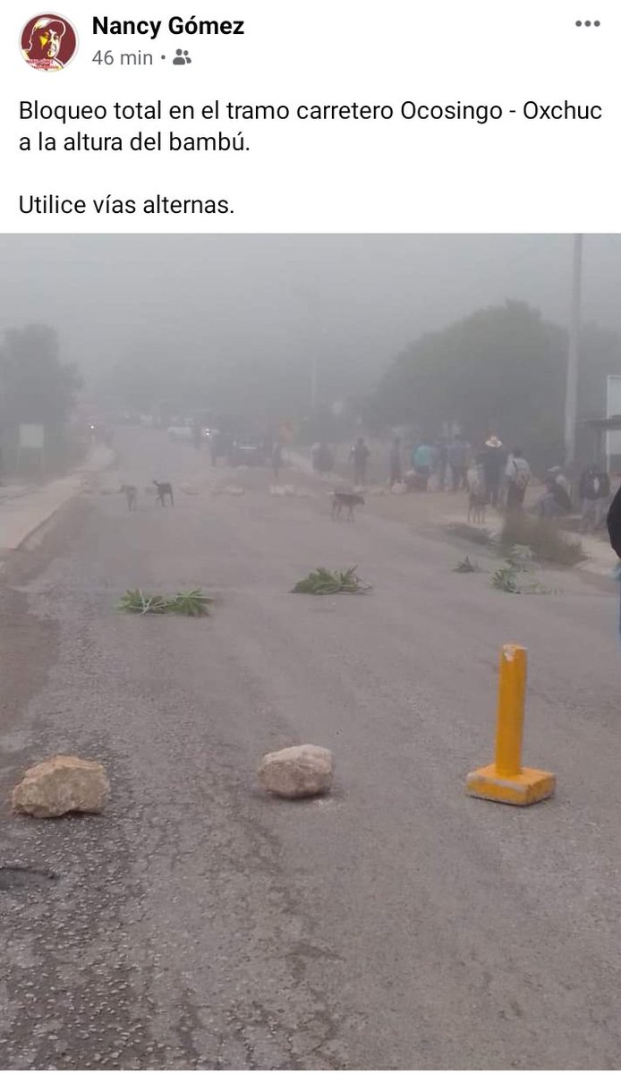Bloqueo total en Oxchuc