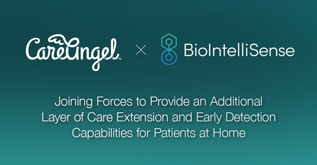 WeEmpowerHealth's tweet photo. .@mycareangel announces a strategic collaboration w/ @biointellisense where its Virtual Nurse Assistant, prompted by BioIntelliSense’s multi-parameter trending &amp; personal baseline alerts will offer more comprehensive support of a patients’ care pathway. https://t.co/Hsze7jMXtG https://t.co/v6GWG8CaMG