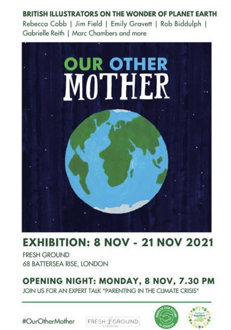 Monday 8th Nov at 7.30 Fresh Ground (at the bottom of Battersea Rise) there’s a talk on climate anxiety, and parenting in the climate crisis, with lots of opportunities to talk, and discuss issues. Please come and join us - and there’s a free glass of wine 🥂