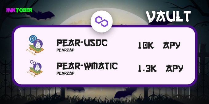 FLS_News_1's tweet photo. 🐙 @TakoDeFi New Vaults From @pearzap On #Polygon
🍐Stake $PEAR-USDC
🍐Stake $PEAR-wMATIC
🐙#TakoDefi is a yield farming platform.
⬇️Stake Here:
https://t.co/eUpSKoYbuO
#FLS https://t.co/QxHJ7pbOh7