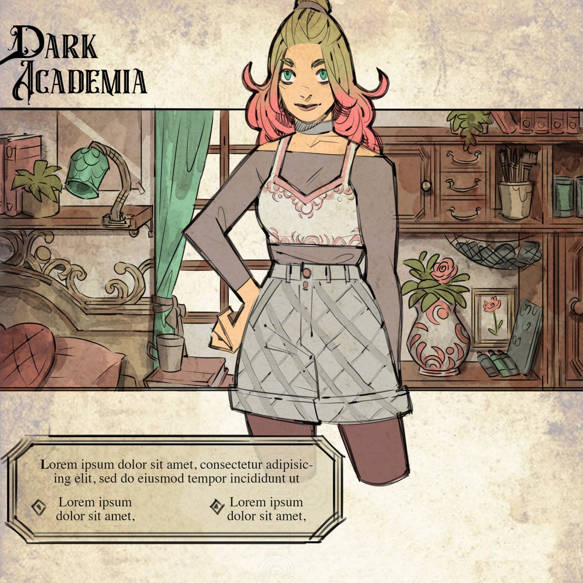 VeronicaBonaci1's tweet photo. #darkacademia #characterart
#oc #conceptart #gameart https://t.co/5pSGzpuKKs
