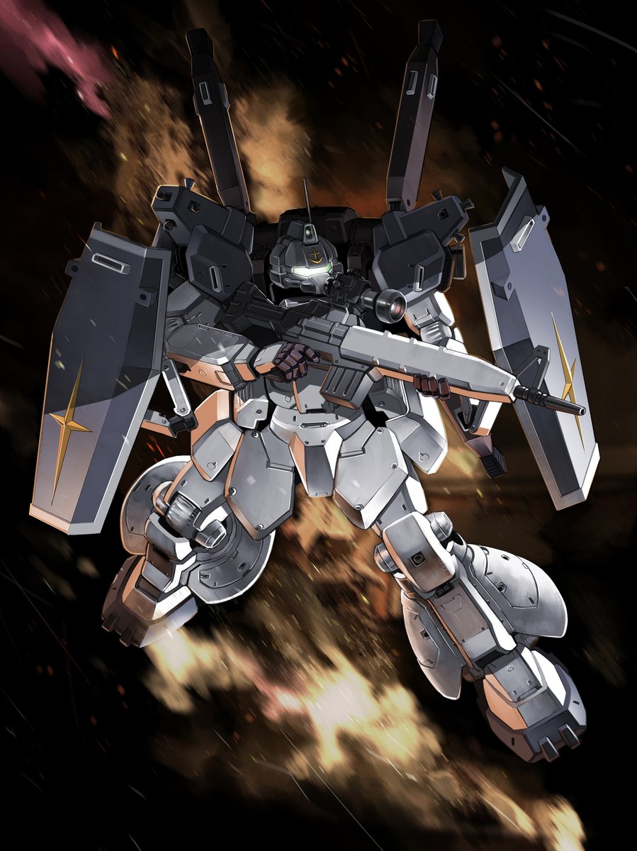 mecha robot no humans weapon gun shield solo  illustration images