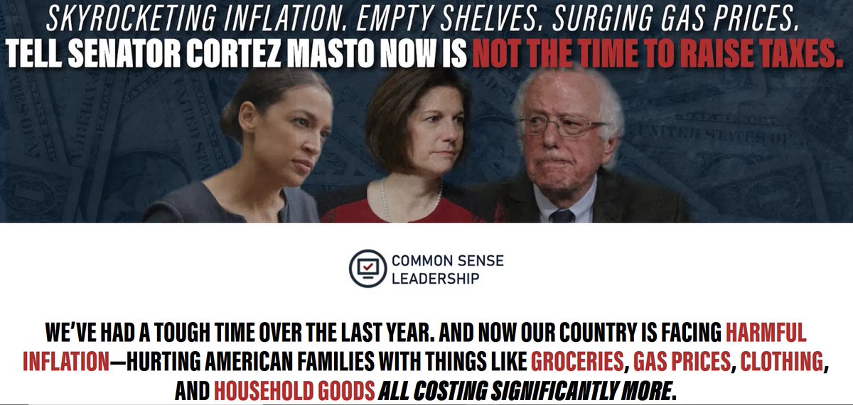 steinhauserNH1's tweet photo. First on @FoxNews -the  conservative advocacy group @CSLFund 
(Common Sense Leadership Fund) goes up with new spots -that target the Democrats' social spending bill-in four states with potentially vulnerable Democratic senators. CSLF's spent over $10m in just 3 months to run ads https://t.co/HPXeFwzTC3