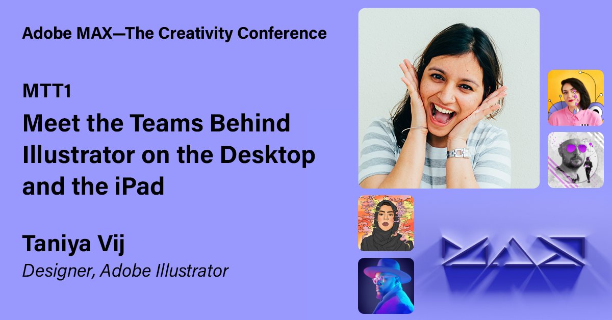 Taniya_V's tweet photo. It's almost time, get your refreshments ready..

Have you registered yet? It's FREE and virtual, jam-packed with the latest Creative Cloud announcements and luminary speakers: https://t.co/eFL5s6jiap

#AdobeMAX2021 #AdobeMAX #adobecreativecloud #adobeillustrator https://t.co/aA3KyVAuvd