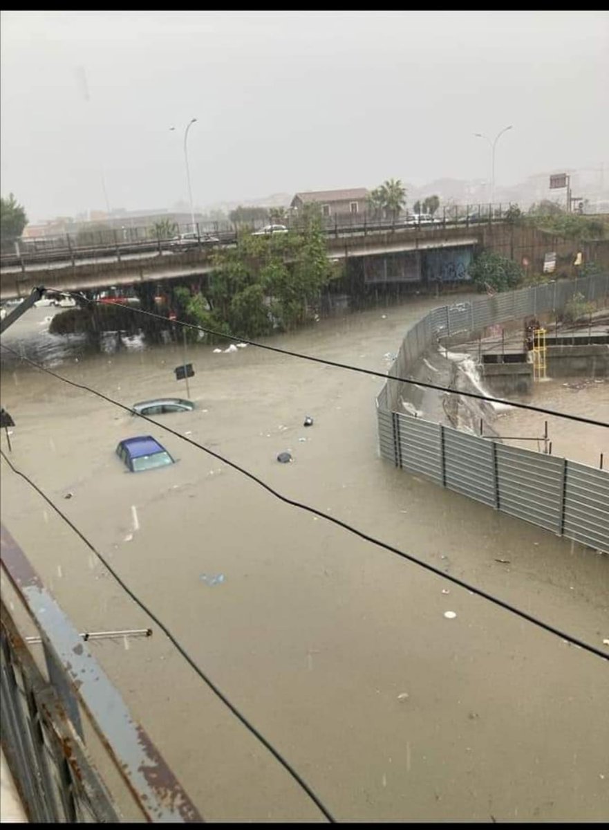 MrsMischief's tweet photo. Credo non si stia parlando abbastanza della tragica #alluvione che si sta abbattendo sulla Sicilia. Siamo in balia dell'acqua che ormai ha allagato case, strade, auto. Non c'è modo di uscire in modo sicuro da casa.
Questa è la situazione a #Catania https://t.co/88qfFps0fV