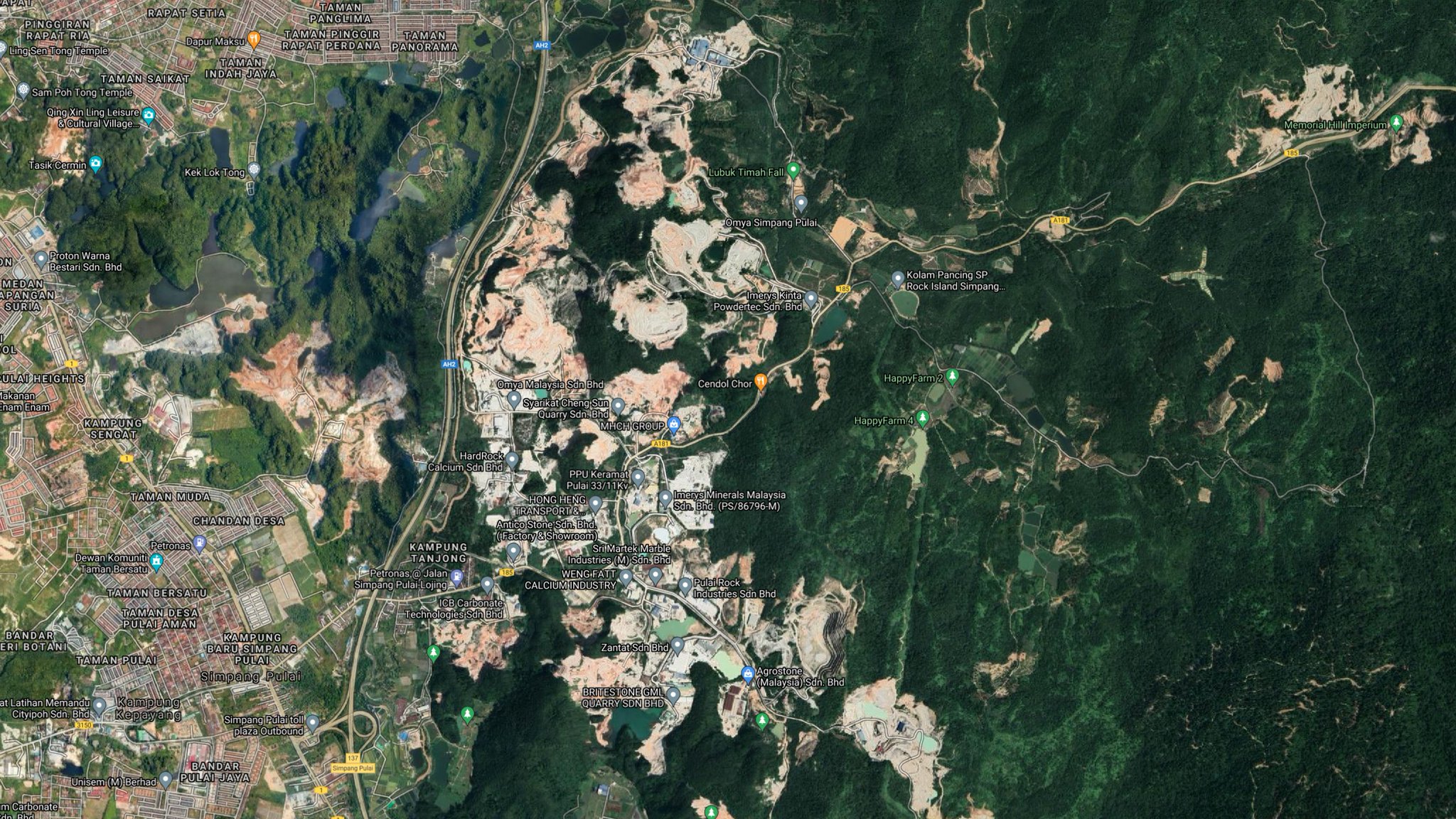 Giarc Nibisna On Twitter Satellite Image Of Ipoh Along Plus Highway