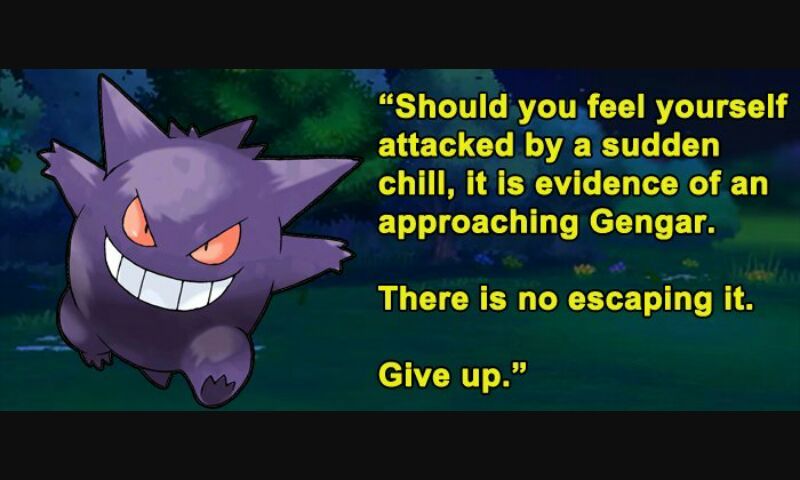 Gengar  Pokédex