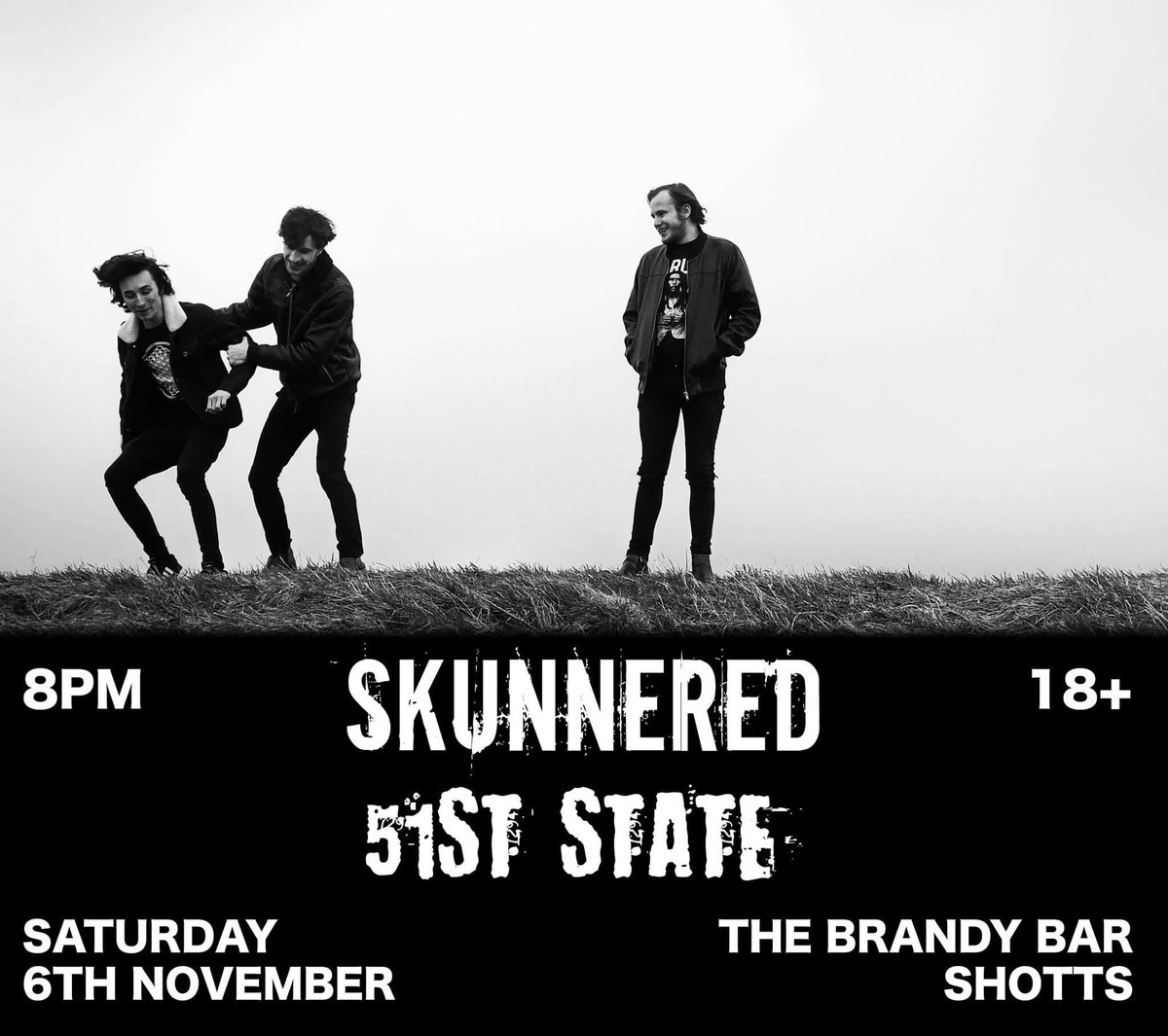 Our first gig back since lockdown will be in The Brandy Bar joined by 51st State. Kicks off at 8PM on Saturday 6th of November. Hope to see yous all there.