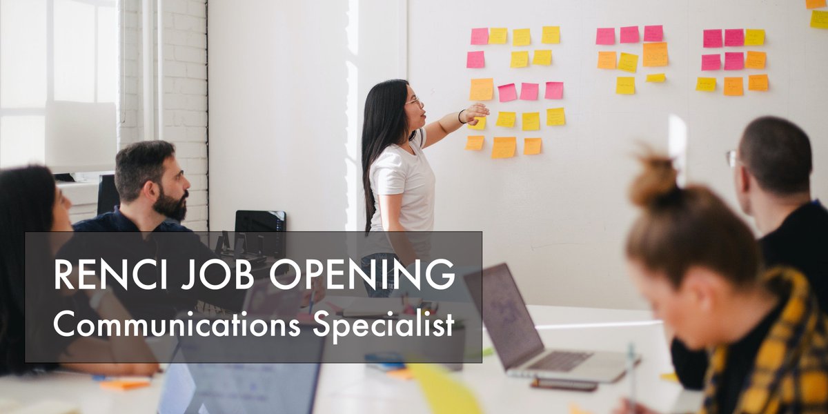 RENCI's tweet photo. #TriangleTuesdays: #RENCI is hiring for several new positions, including #CommunicationsSpecialist, #SoftwareEngineering & #SolutionsManager, #Research #ProjectManager, and #ResearchCoordinator. #datascience #projectmanagement
Learn more and apply: https://t.co/6pAGtCgRC8 https://t.co/qww6B5Izyx