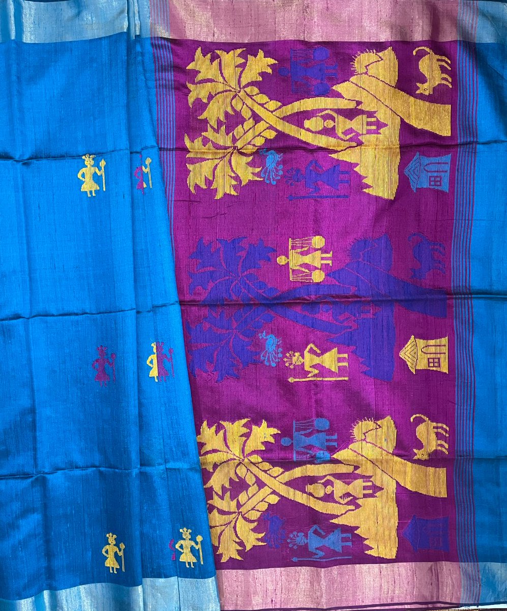 BilasaEmporium's tweet photo. Shop for upcoming Diwali and celebrate with the artisans and weavers
Handwoven Dupion Silk Saree with Blouse

To purchase online visit - https://t.co/0yhKCUn8tN

#madeinchhattisgarh #weavesofchhattisgarh #weavesofindia #madeinindia  #supporthandmade https://t.co/W6mSRZr5hV
