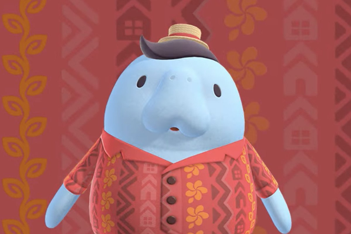 AnimalCharaOTD's tweet photo. Animal Crossing character of the day ! Wardell ! 

♡ Manatee! 
♡ New character in ACNH.
♡ Couldn't find much else about him. https://t.co/GJBeyAWlUx
