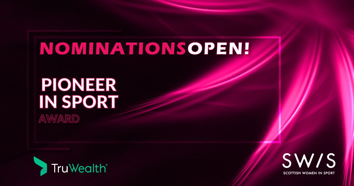 Scottish Women In Sport (@scotwomensport) on Twitter photo TRU-Wealth Pioneer in Sport recognises a woman who through her work in sport, whether on or off the field, prior to 1990, has empowered and inspired women and girls to participate in sport today <a href="/_TruWealth/">Tru Wealth</a>
#SWISAWARDS2021 tinyurl.com/d5emtus4 TRU-Wealth Pioneer in Sport recognises a woman who through her work in sport, whether on or off the field, prior to 1990, has empowered and inspired women and girls to participate in sport today <a href="/_TruWealth/">Tru Wealth</a>
#SWISAWARDS2021 tinyurl.com/d5emtus4