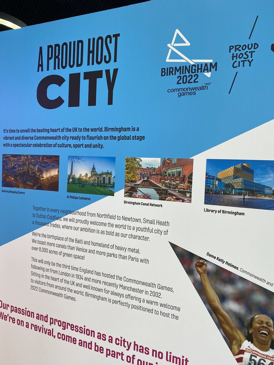 MeganHigginsSD's tweet photo. Great to be in Birmingham today to see the Commonwealth Games 2022 set up🤗 

Volunteer recruitment is in full swing and preparations are being made for #B2022 🥳

Find out in the New Year if I’ll be involved… hopefully I’ll be helping on the Triathlon and Para-Triathlon side🤞🏼 https://t.co/3dhYXzROtj