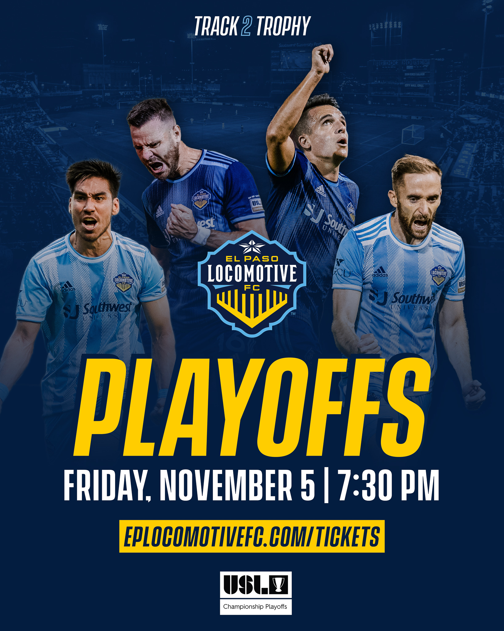 Chào mừng đến với El Paso Locomotive FC playoffs! Hãy theo dõi và cổ vũ cho đội bóng của bạn, để chứng kiến những trận đấu điên rồ và những bàn thắng đẹp mắt.