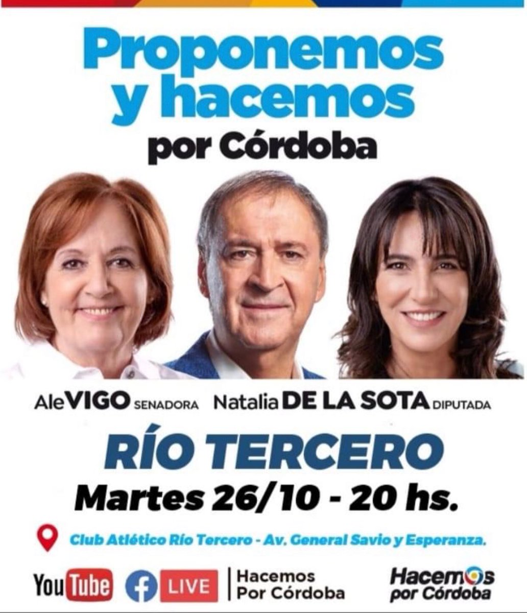debopetra's tweet photo. En #RíoTercero también vamos con #Ellas, por Córdoba y por Juan. 

#EllasProponen
#20Propuestas https://t.co/kKjNQtYeqh