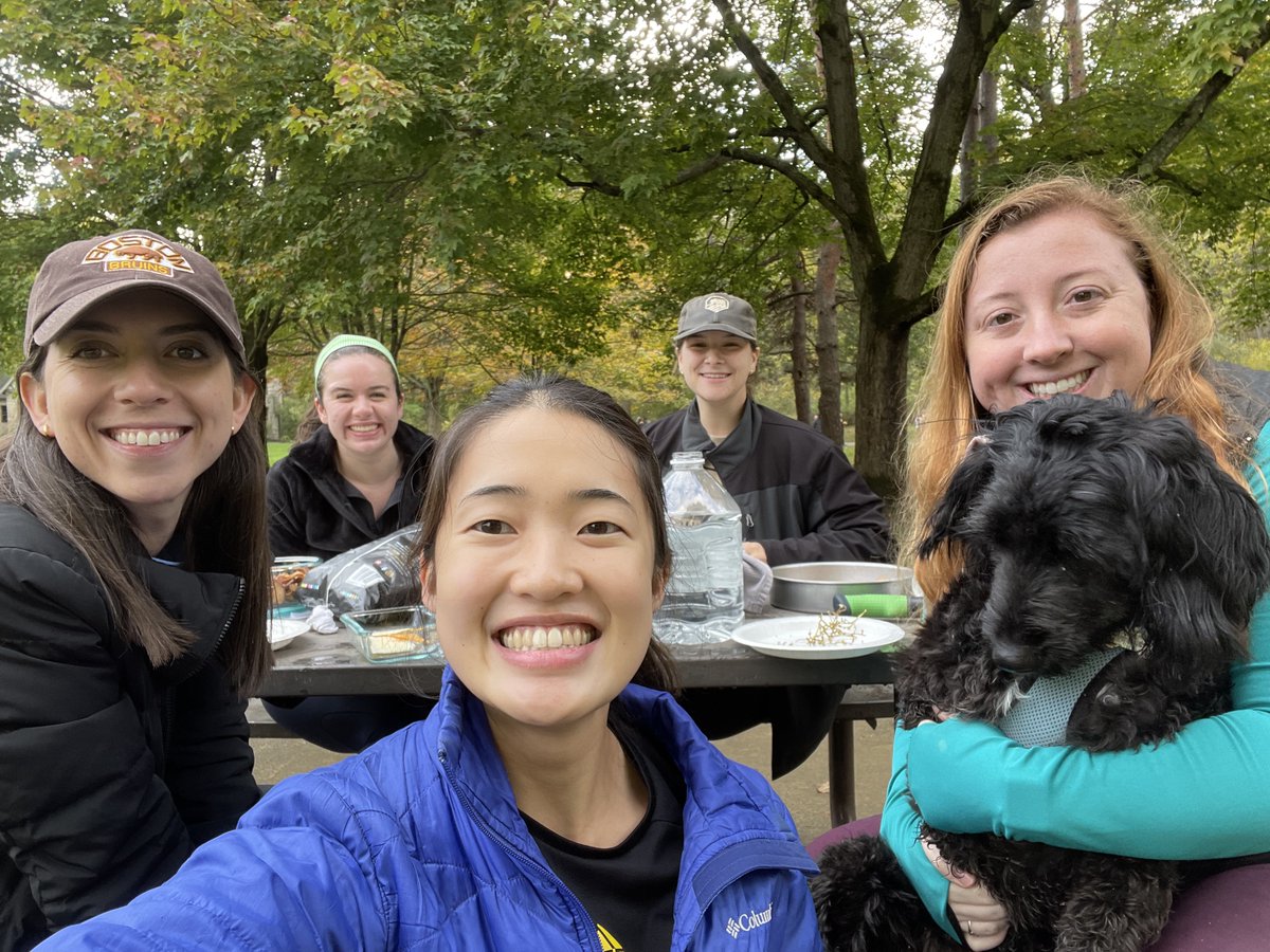 Members of our MSTP women’s group went hiking in North Chagrin on Sunday! Katrina and Michaela’s dogs (Cooper and Lily) made appearances and the group stopped for snacks afterwards near Squire’s Castle!