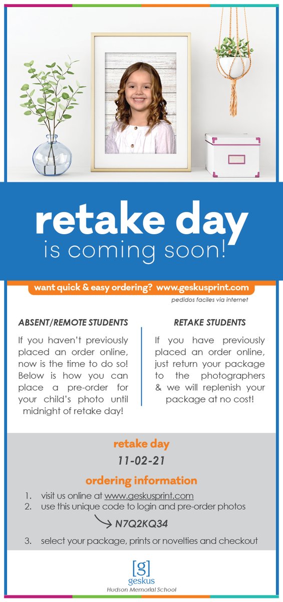 hmscolts's tweet photo. HMS Picture Retake Day is November 2, 2021 https://t.co/TUhtSF9G1z