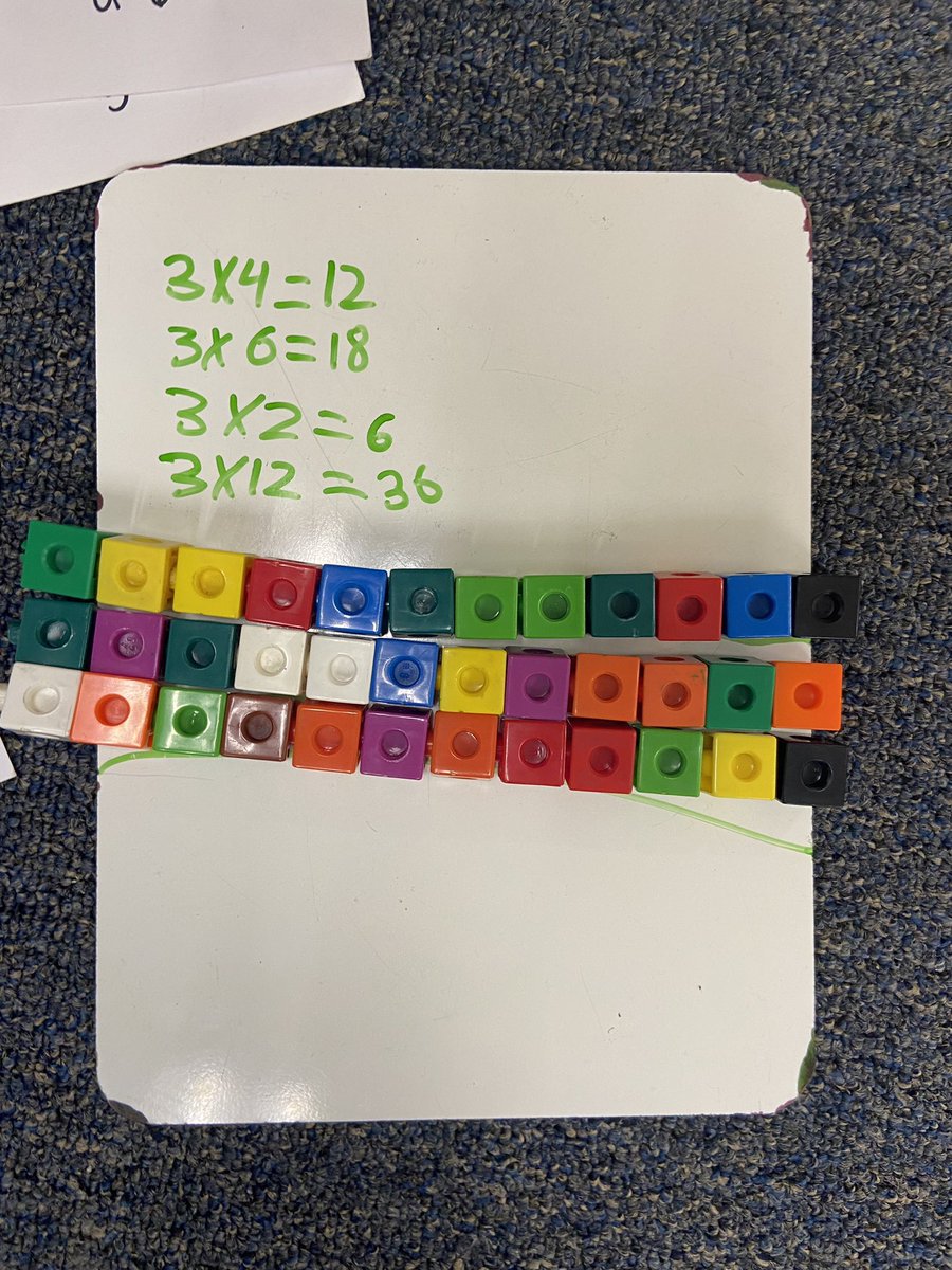 MissWelchELL's tweet photo. From equal groups ➡️ building arrays🤗 https://t.co/GTi6pyfWNo