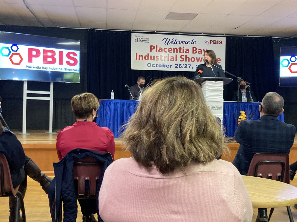 PamConstantine1's tweet photo. Getting Back on Deck with our industrial showcase opening ceremony @TownofPlacentia @PACCNL @WaynePowerJr @SiobhanCoadyNL #PBIS2021 #BackonDeck https://t.co/f6FhDiC1W9