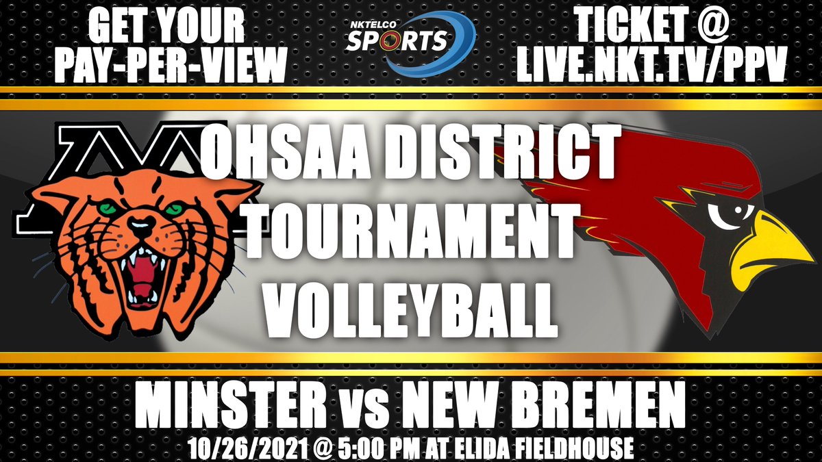 District Semi-Final Volleyball action tonight from Elida! Get your tickets at live.nkt.tv/ppv
