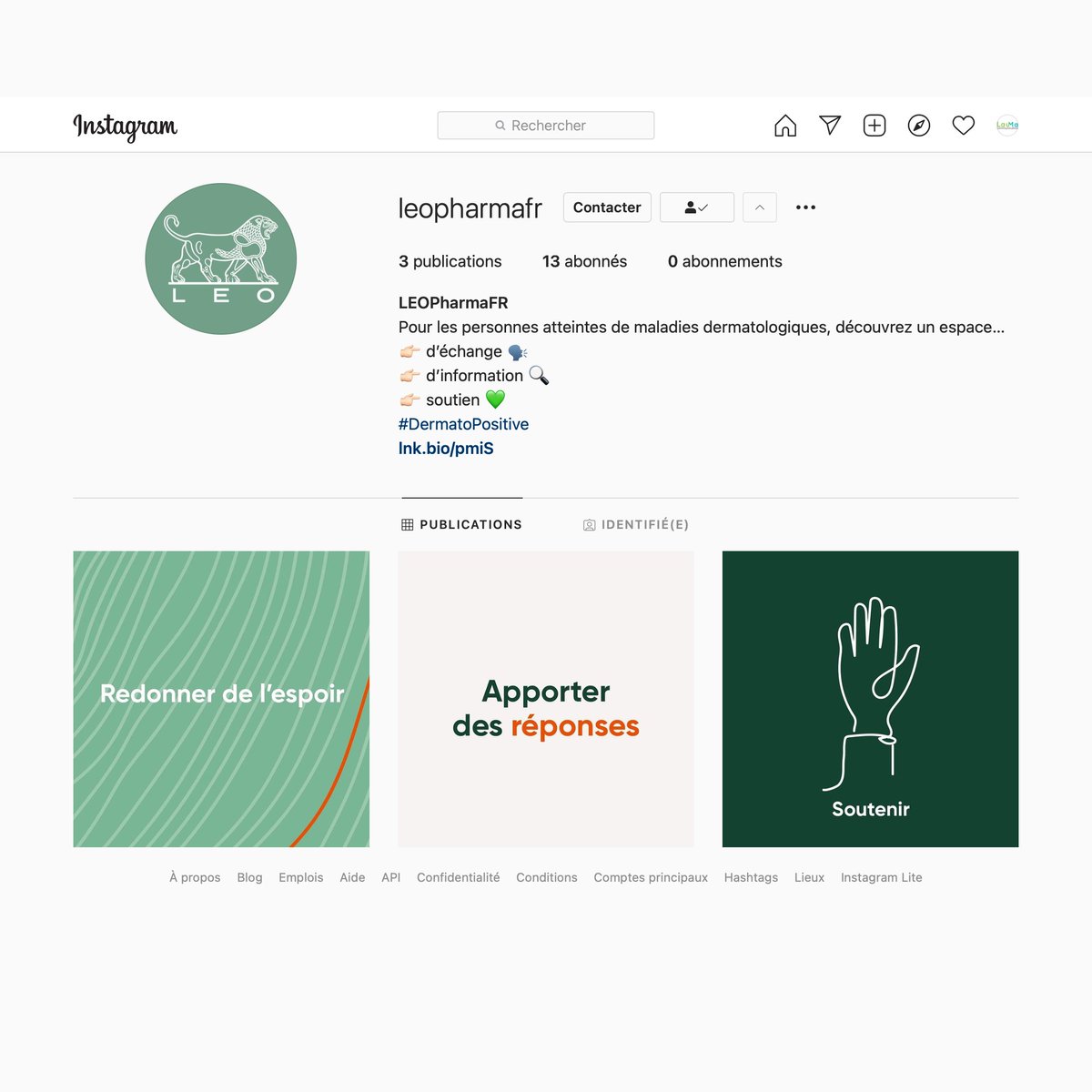 laumacom's tweet photo. #BeyondTheScore ou plutôt #BeyondTwitter car ça bouge sur les autres réseaux : @LEOPharmaFR a posté son premier contenu sur #Instagram il y a 1 heure 👉 https://t.co/n20KRXofPB https://t.co/L7wYe5Gaf2