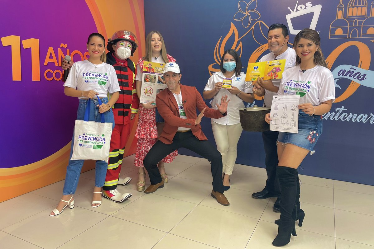 VOSTV's tweet photo. ¡Prevenir es sonreír! ✨
🙌🏻Nuestros amigos de @APROQUEN1 nos visitan con excelentes noticias en el ⚠️#DíaInternacionalDeLaPrevenciónDeQuemaduras https://t.co/QEc94DlUDF