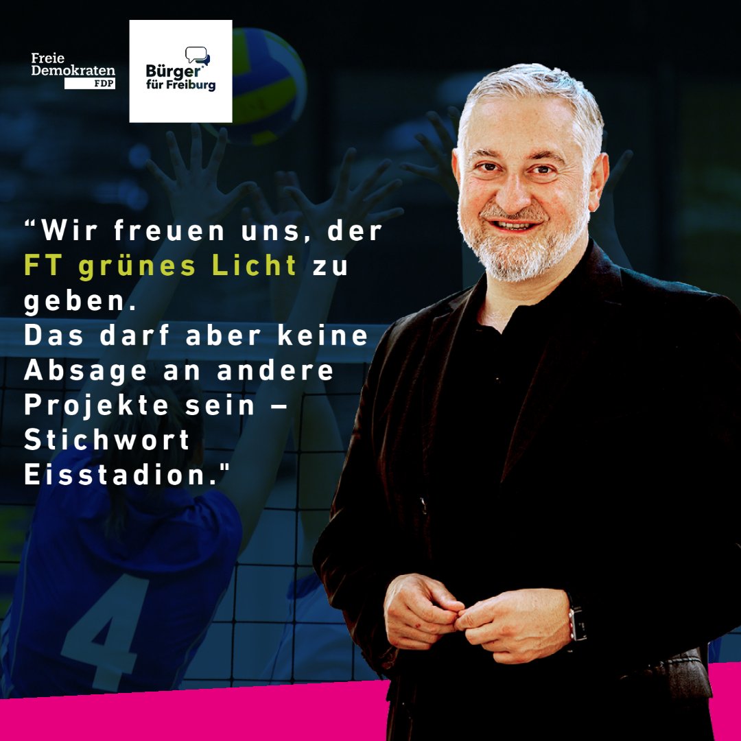 Die Finanzierung für den FT-Sportpark steht. 🤸‍♂️

"Wir geben hier gerne grünes Licht – das darf aber keine Absage an andere Projekte sein, Stichwort #Eisstadion "
findet Franco Orlando 🎙

#grfr #Freiburg