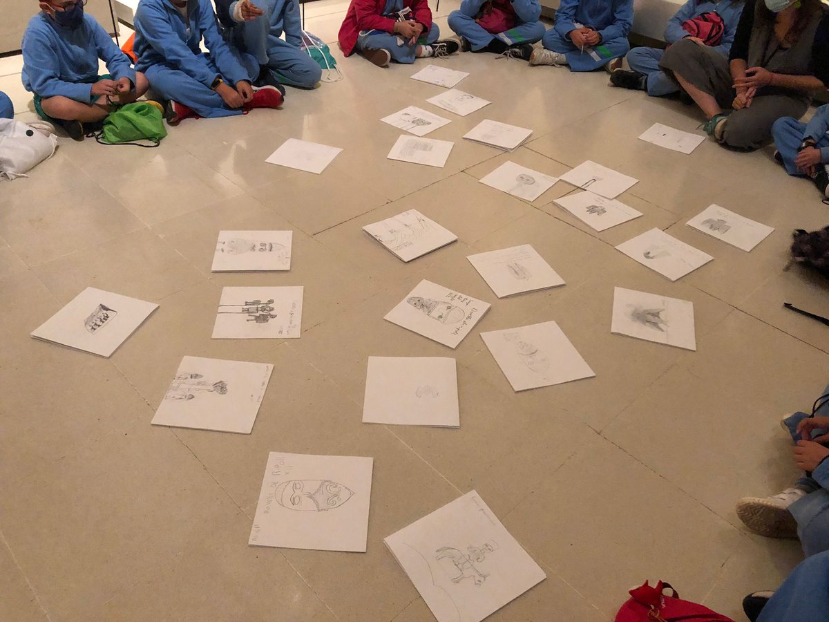 Escola_del_Mar's tweet photo. Avui Eneida hem anat al MNAC a dibuixar Romànic! Activitat emmarcada en el projecte #Inartdis https://t.co/ZcAx9SQMMw