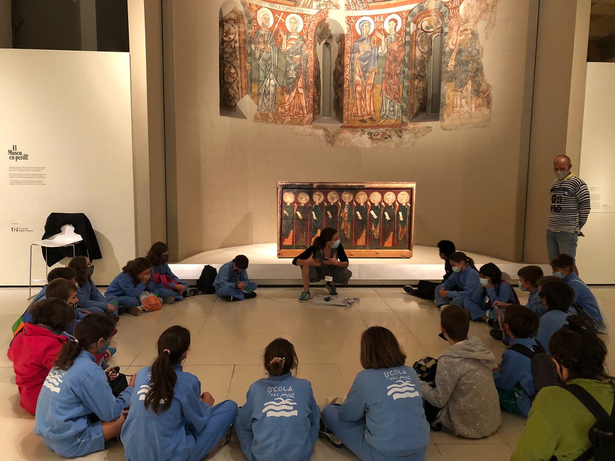 Escola_del_Mar's tweet photo. Avui Eneida hem anat al MNAC a dibuixar Romànic! Activitat emmarcada en el projecte #Inartdis https://t.co/ZcAx9SQMMw
