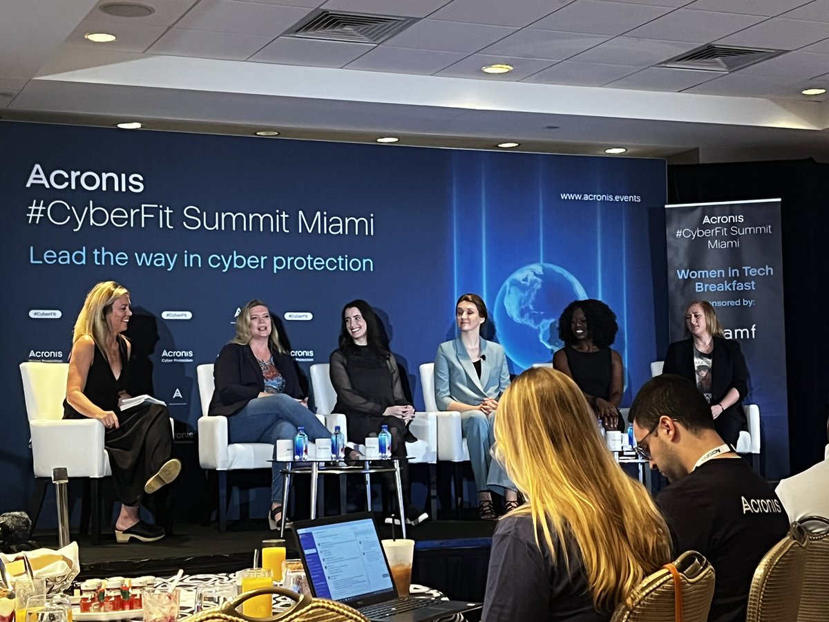 This morning had the privilege of attending <a href="/Acronis/">Acronis</a> Women in tech Breakfast. It was an inspiring, powerful and the best conversation I have been part of on the topic. #cyberfit
