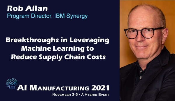 AIManufactConf's tweet photo. How is @IBM utilizing machine learning in supply chains to drive unprecedented cost savings?  Sign up to hear the advances in ML technology as well as a vision for where IBM sees the technology evolving over the next 10 years. https://t.co/OxcI3tPQ6N https://t.co/pNfaXfDNjp
