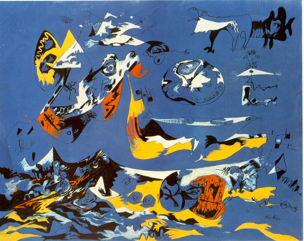 Blue (Moby Dick), 1943 #pollock #abstractexpressionism