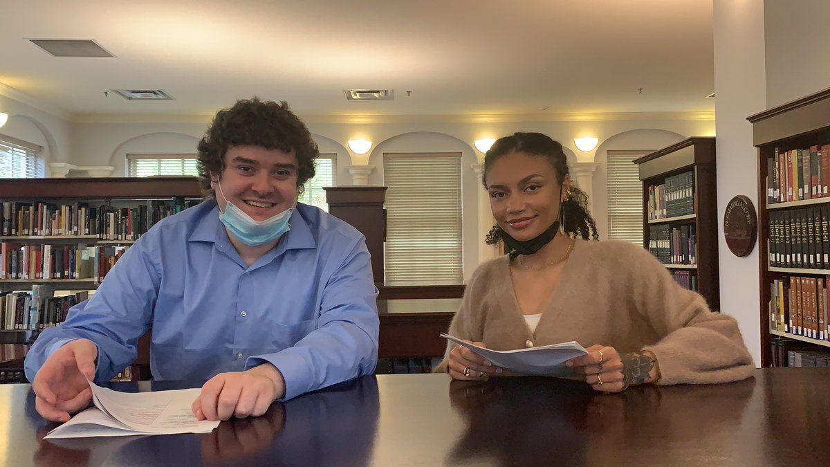 SarKrymalowski's tweet photo. Hosts Avery Stewart and Ben Litvak ready to go live! https://t.co/bvG2VfE46p